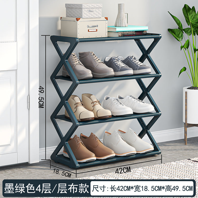 X-Type Multi-Functional Shoe Rack With Three Layers