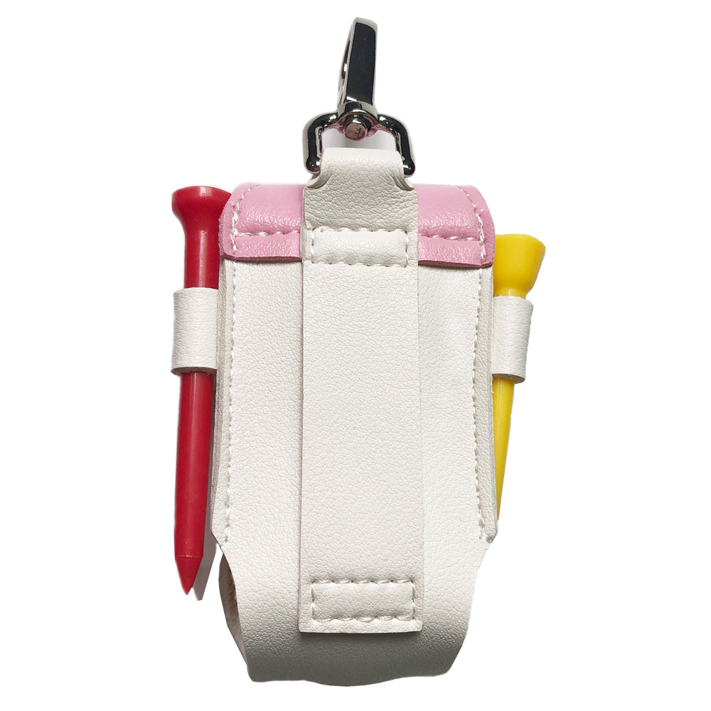 Pink Golf Mini Bag with Tees and Balls - 4 Colors