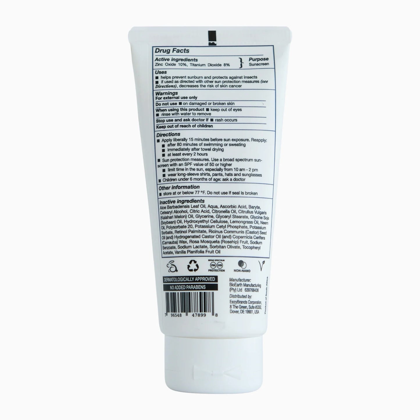 EEZYSUN SPF 50 Sunscreen and Insect Repellent 3.3 fl oz