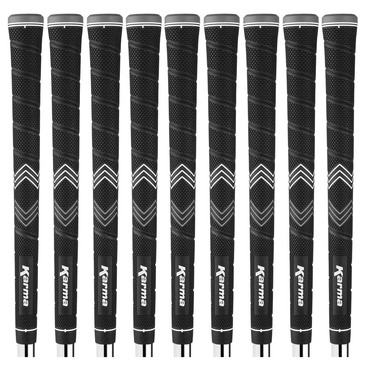 Karma Soft Trac Jumbo Golf Grips (+3/32” Oversized) 9 Piece Golf Grip Pack