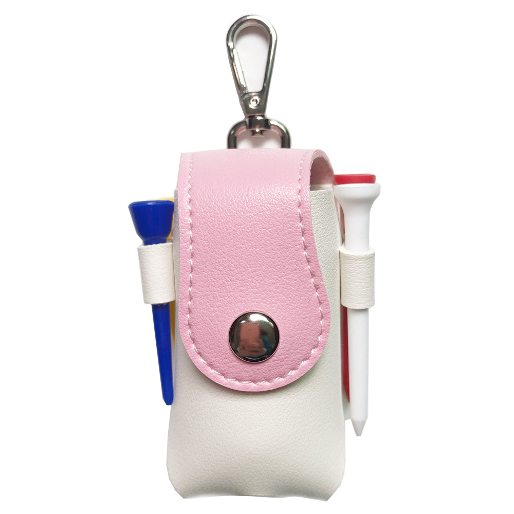 Pink Golf Mini Bag with Tees and Balls - 4 Colors