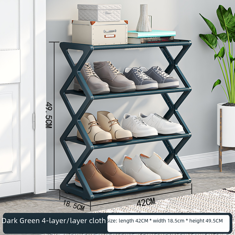 X-Type Multi-Functional Shoe Rack With Three Layers