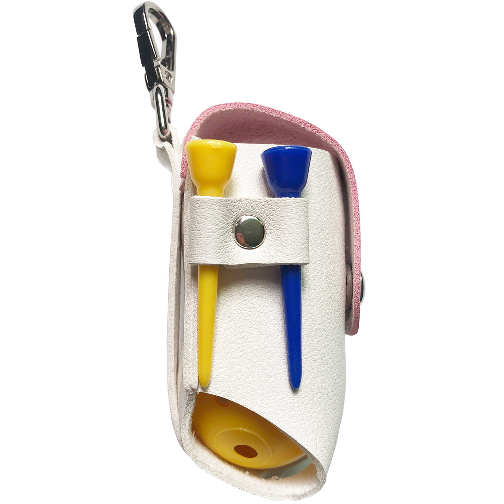 Pink Golf Mini Bag with Tees and Balls - 4 Colors