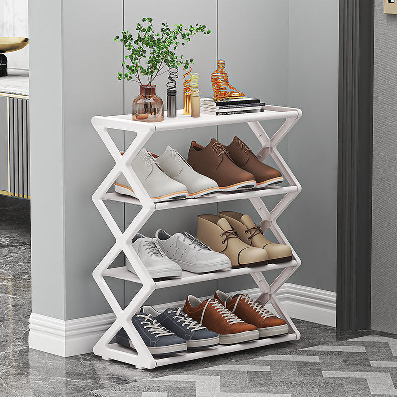 X-Type Multi-Functional Shoe Rack With Three Layers