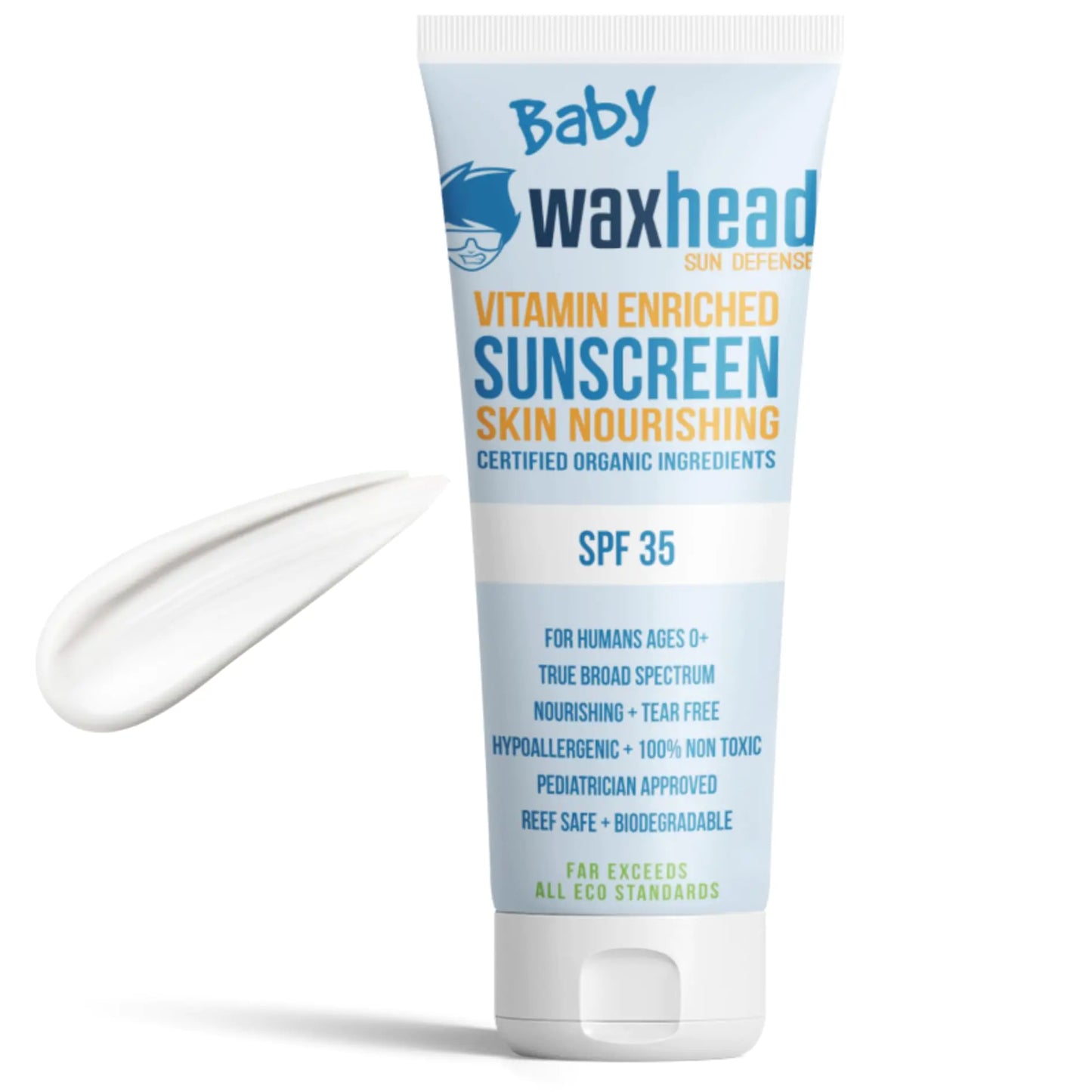 Waxhead Baby Sunscreen Kids Sunscreen For Kids Sunblock Toddler Sunscreen Baby Sunscreen 6-12 Months Infant Sunscreen 0-6 Months Kids Sunscreen Lotion Baby Mineral Sunscreen